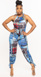 The Domino Effect Blue Jumpsuit