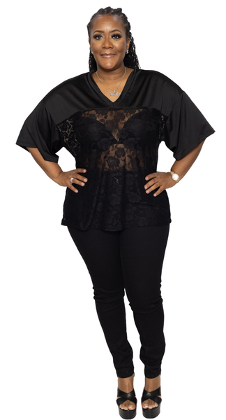 Laced Jersey Top – Major Pieces Boutique