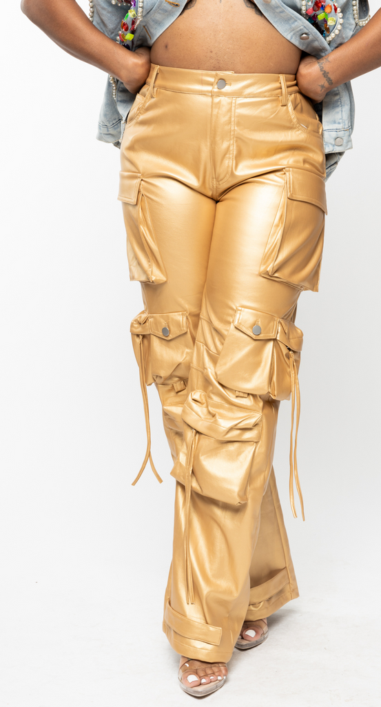 Gold 2025 cargo pants