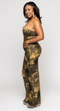 Incognito Army Print  Jumpsuit