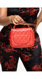 Quilted Top Handle Bag