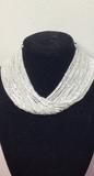 Layer Rhinestone Lined Necklace